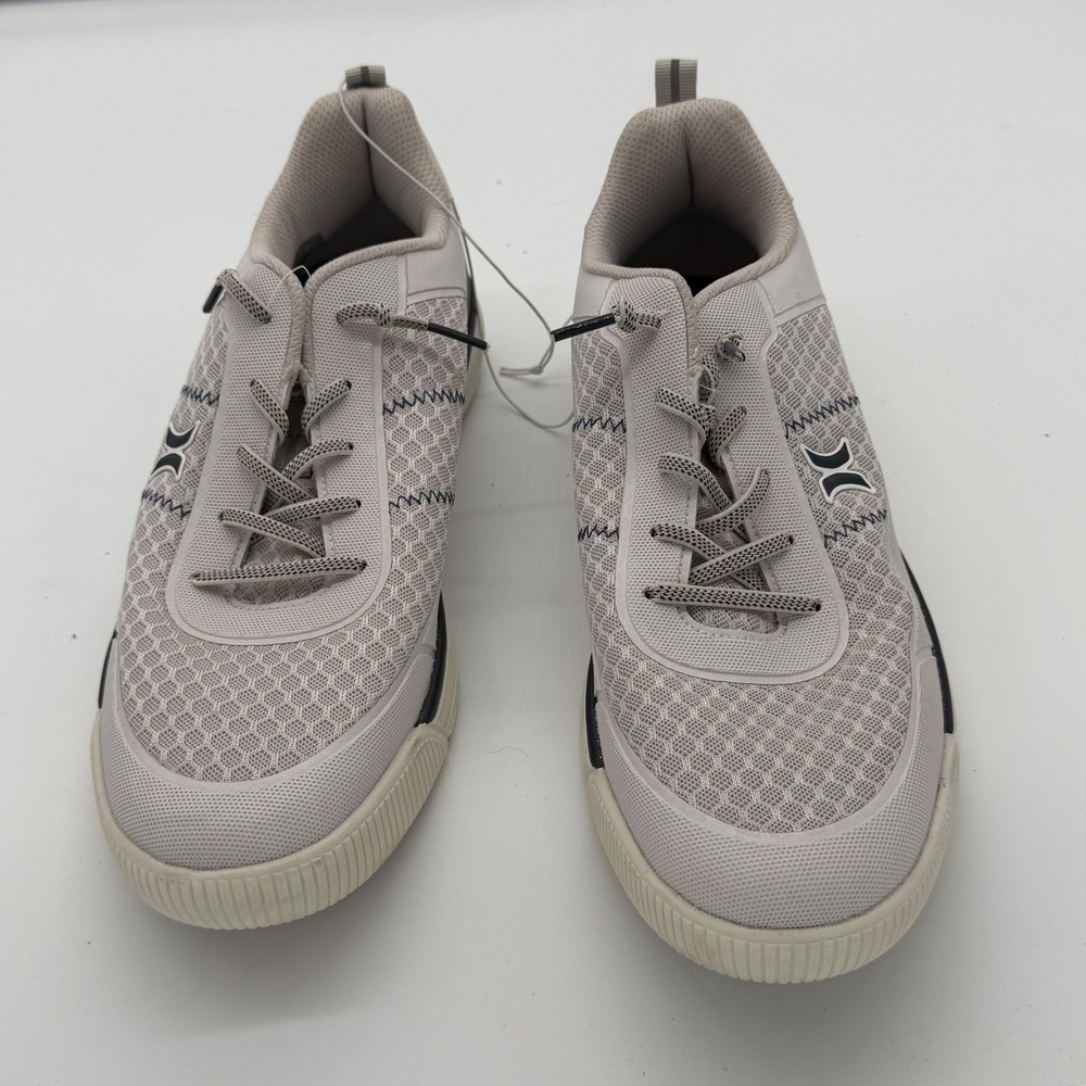 Hurley Mens Gray Navy Mesh Bungee Lace Casual Sneakers Size 12 1967249